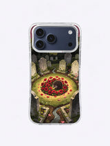 Rain Channel Flower Ring hedgehog iPhone case
