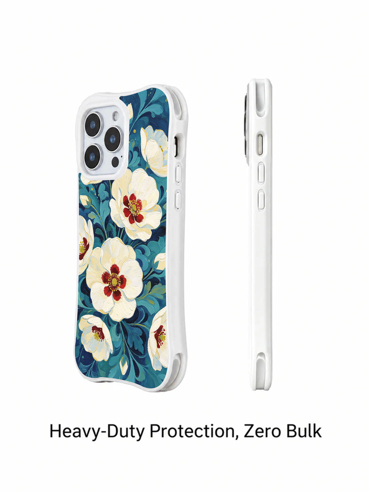 Porcelain Bloom Waltz iPhone 15 Pro case product view 3