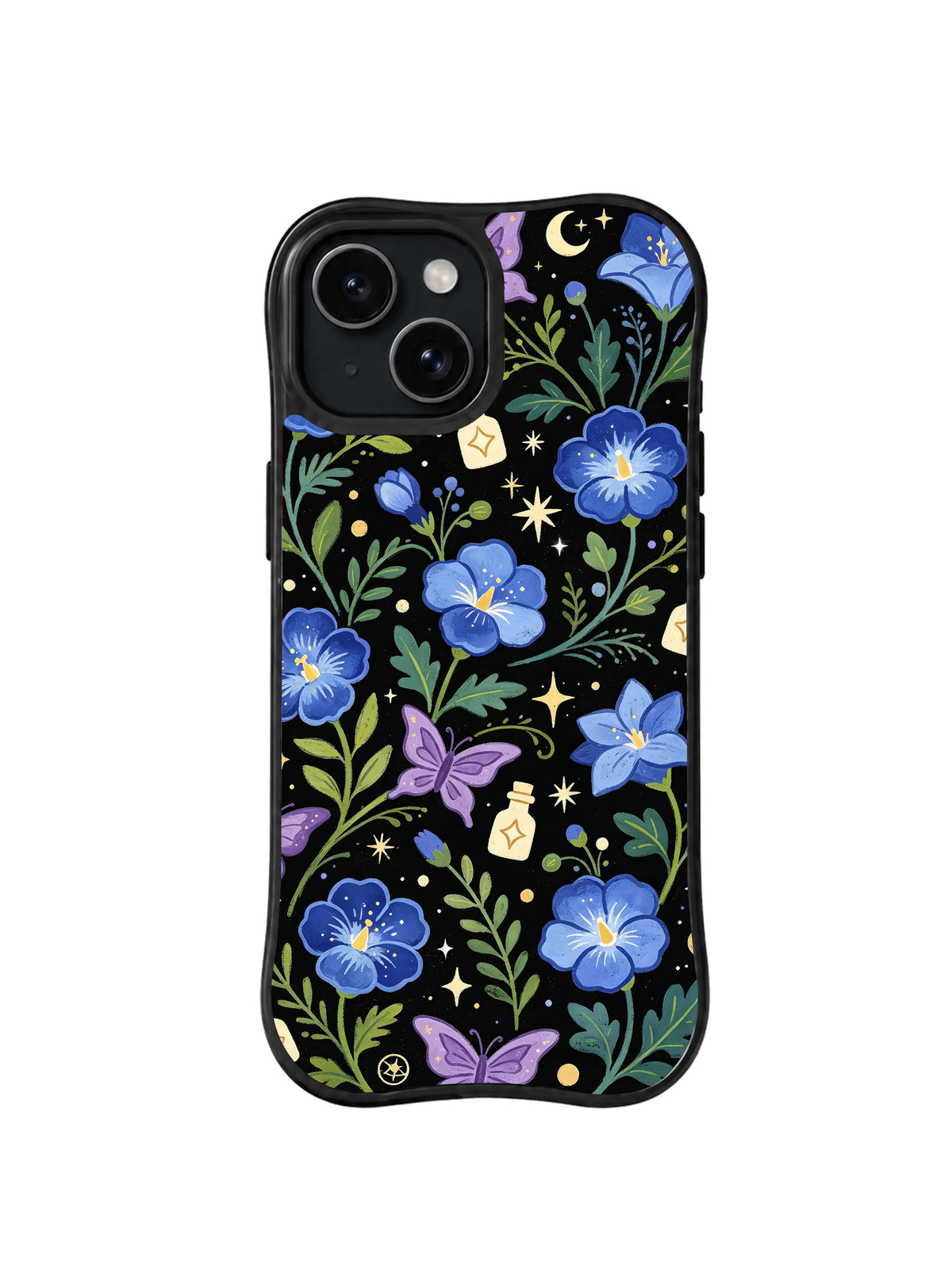 Moonlit Remedy Meadow pattern iPhone 15 Plus case