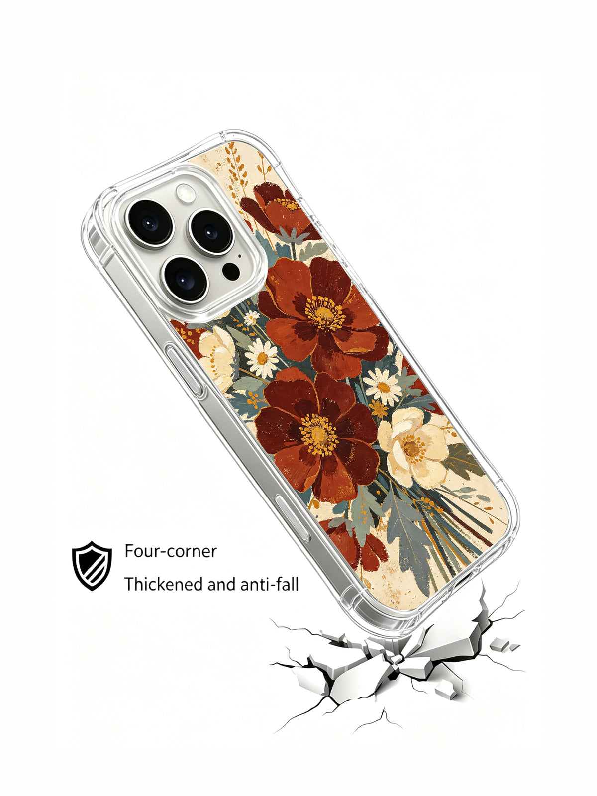 Prairie Heart Bouquet iPhone 15 Pro case product view 4