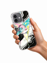 Prism Veil modern portrait phone case hand view