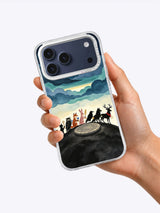 Procession to the Eclipse iPhone case held in hand