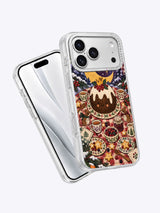 Pudding Moon Picnic iPhone 17 Pro Max case angled view