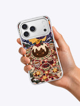 Pudding Moon Picnic iPhone 17 Pro Max case in hand
