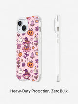 Cute pumpkin fairy iPhone 14 Plus case front view