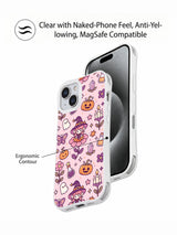 Two Pumpkin Fairy Dreamscape pattern choices for iPhone 14 Plus