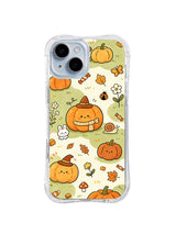Pumpkin Garden Friends iPhone 14 case front view