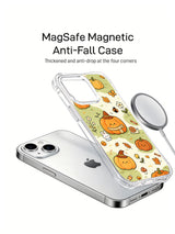Pumpkin Garden Friends iPhone 14 case magnetic accessory view