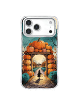 Owl-Watched Pumpkin Gate iPhone 17 Pro case