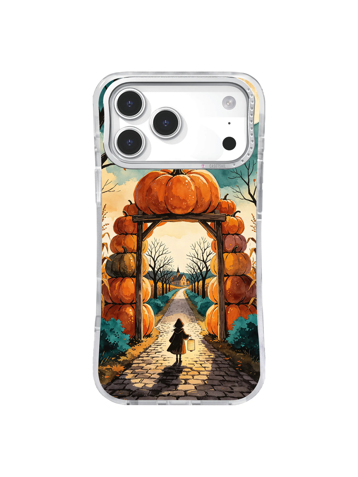 Teal Orchard Passage autumn iPhone 17 Pro case