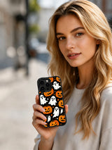 Artist designed pumpkin ghost iPhone 13 Pro Max case