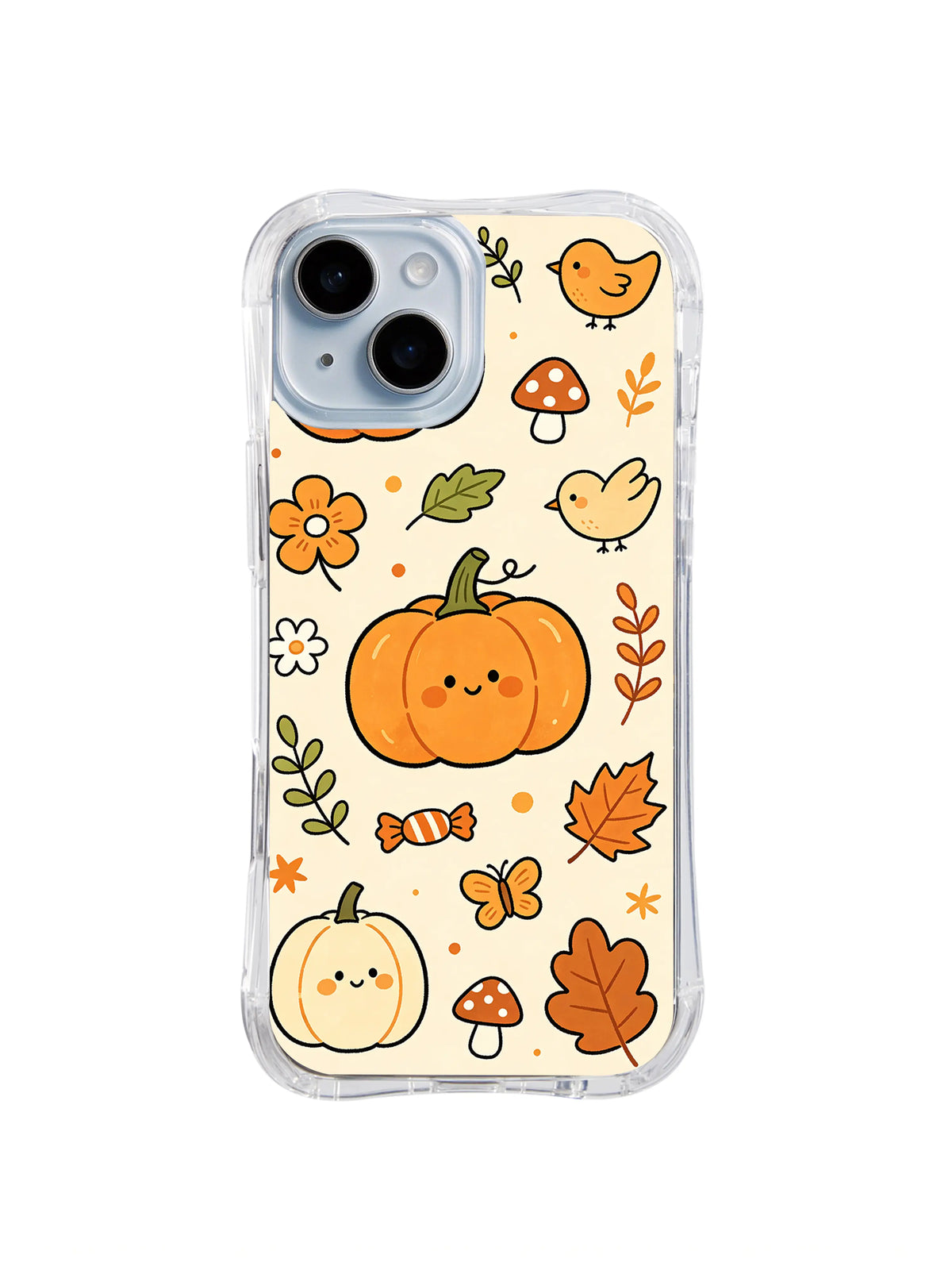 Pumpkin Harvest Friends pattern iPhone 14 case