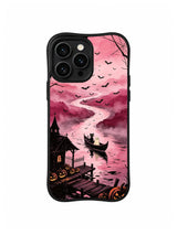 Bat Route Ferry black cat and ghost iPhone 13 Pro case