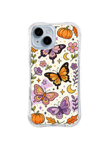 Pumpkin Moon Butterfly Garden pattern on iPhone 14 case