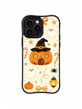 Witch Cottage Ghosts pattern iPhone 14 Pro case