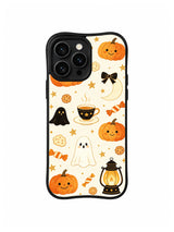 Cozy Halloween Tea pattern iPhone 14 Pro case