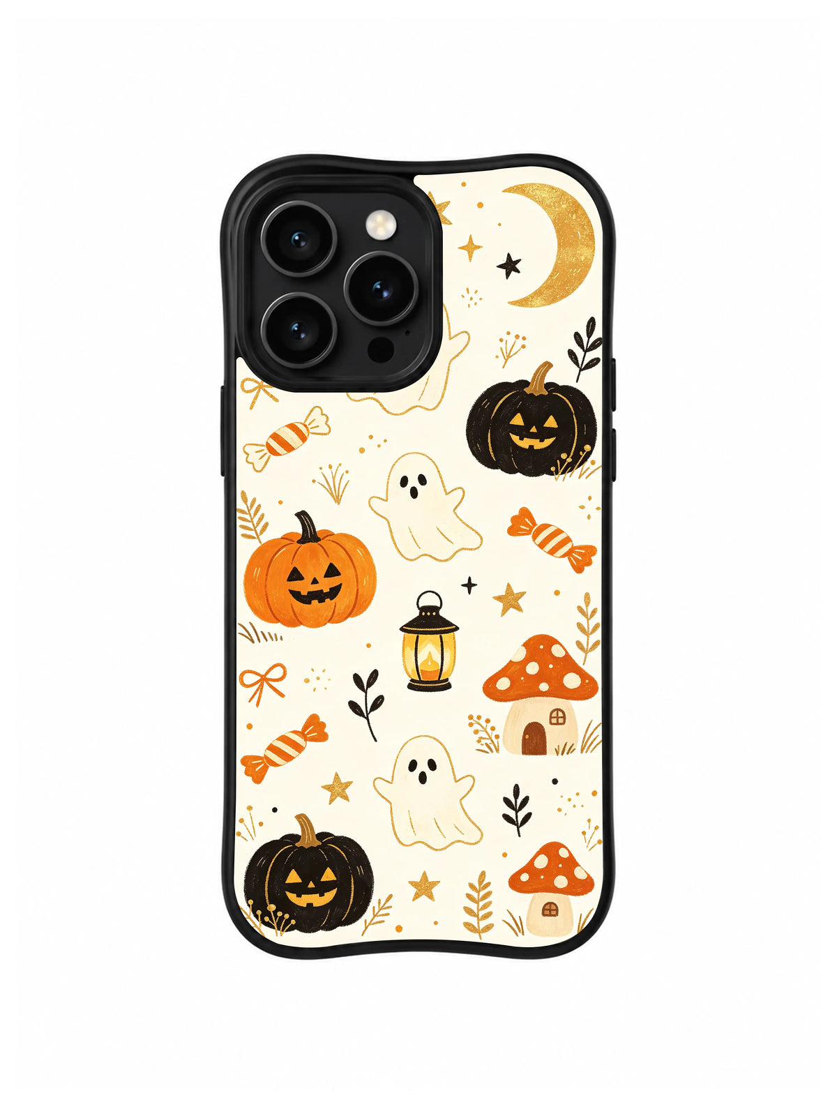 Lantern Ghost Forest pattern iPhone 14 Pro case