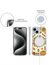 Pumpkin Patch Pony Friends iPhone 14 case fit and MagSafe details