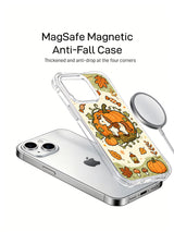 Pumpkin Patch Pony Friends iPhone 14 case magnetic charging view