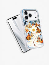 The Golden Flower in Pumpkin Snow iPhone case angled product view