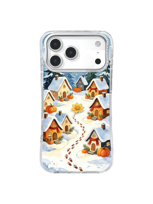 The Golden Flower in Pumpkin Snow golden flower path iPhone case artwork