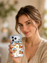The Golden Flower in Pumpkin Snow iPhone case lifestyle image