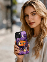Pumpkin Submarine Garden iPhone 13 case lifestyle view