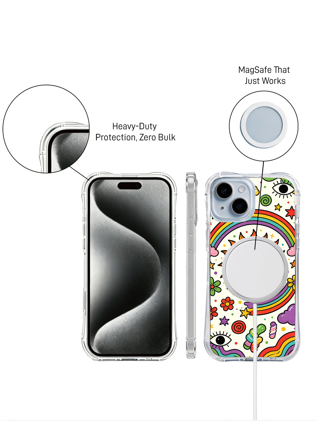 Pure Joy Universe iPhone 15 Plus case lifestyle