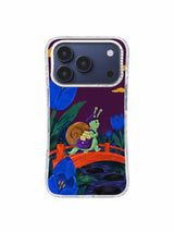 Letters Over Vermilion Bridge mint snail balancing a purple satchel iPhone case artwork