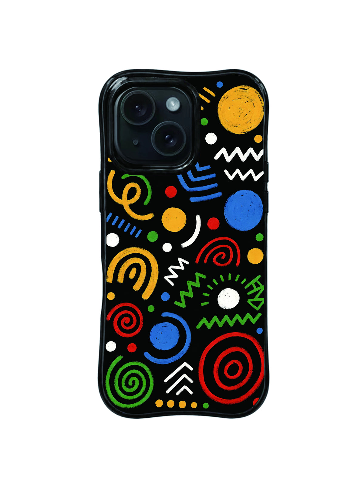 Quiet Signal hand-drawn symbol iPhone 15 Pro case