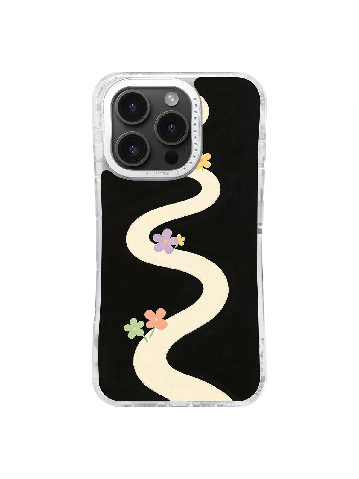 Quiet Flower Path pattern for iPhone 16 Pro Max case