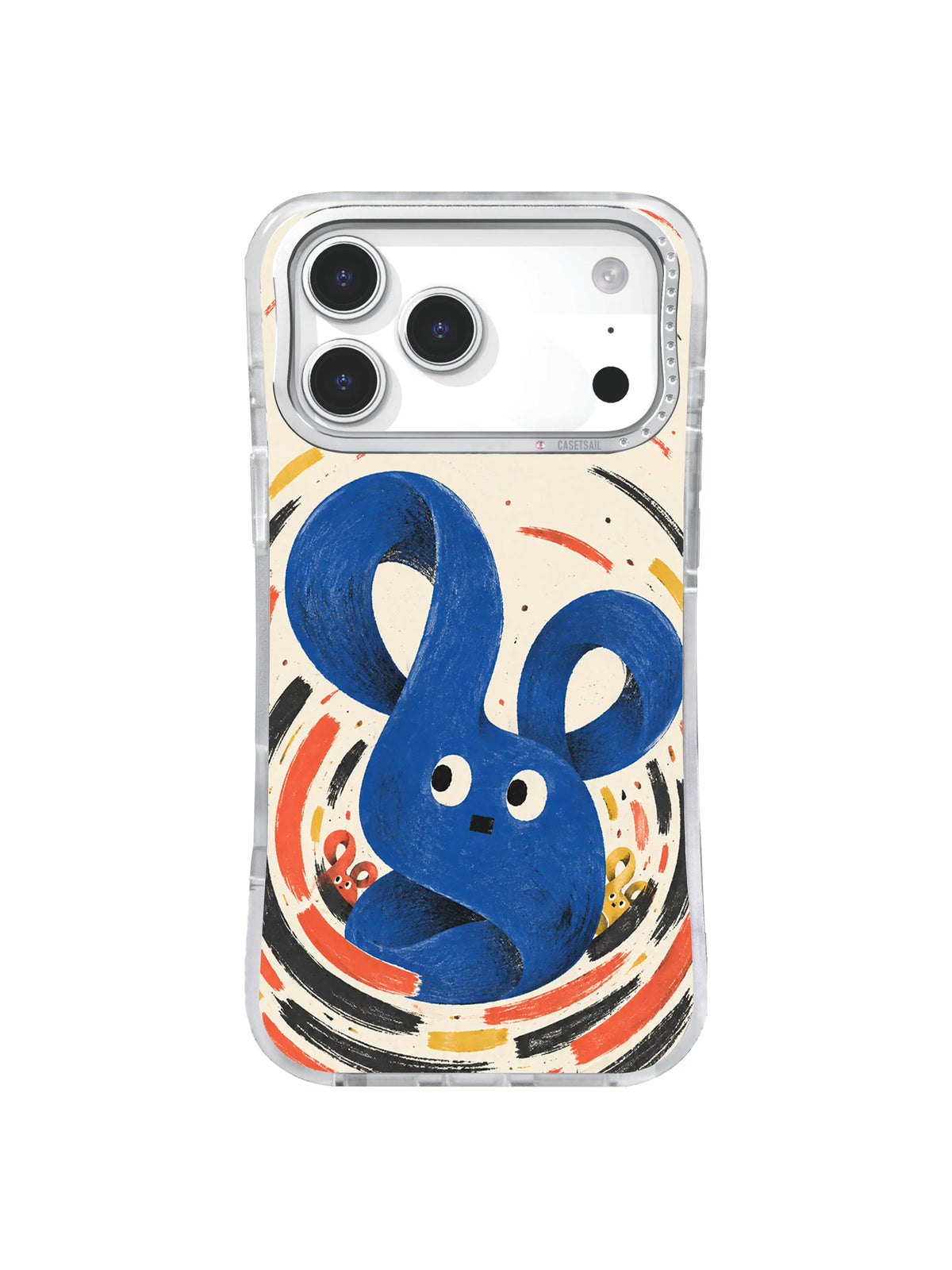 The Quiet Noise Keeper Calm Center artwork on iPhone 17 Pro Max case
