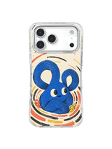 The Quiet Noise Keeper Coral Rings artwork on iPhone 17 Pro Max case