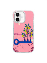 Citrus Sapling Key artwork on an iPhone 17 case by Mila Vardon