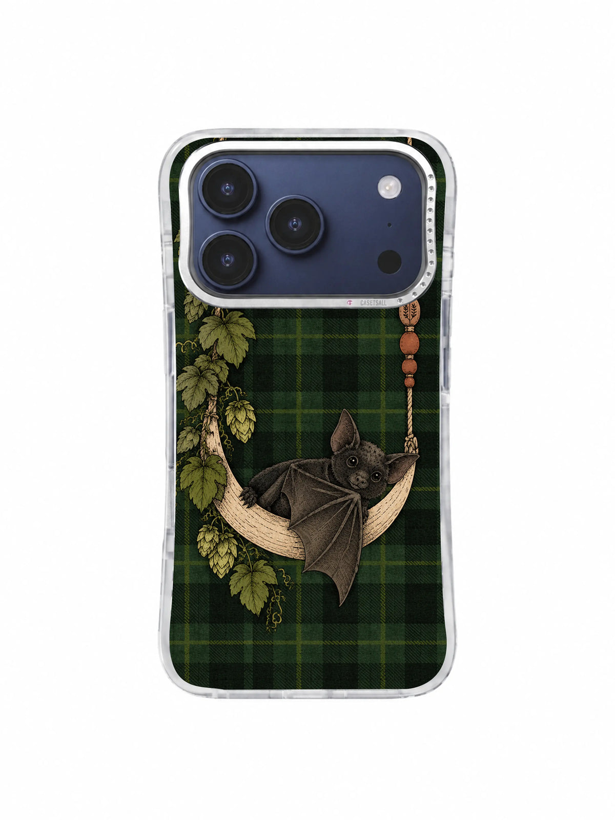 Quiet Seats on the Moon Swing unfolding bat iPhone 17 Pro case, pattern three