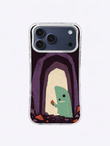 The Door Beneath the Racket ivory low opening artwork on an iPhone case