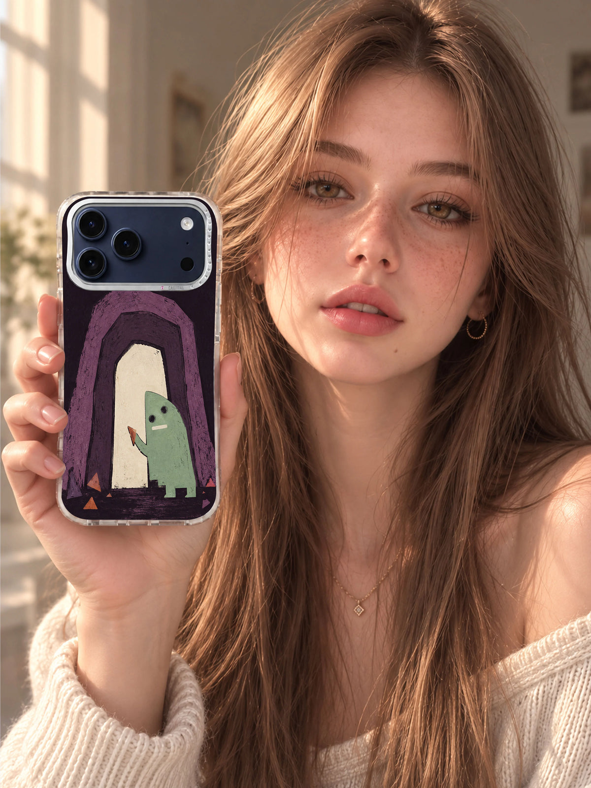 The Door Beneath the Racket iPhone case lifestyle view
