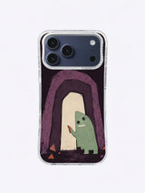 The Door Beneath the Racket mint guide artwork on an iPhone case