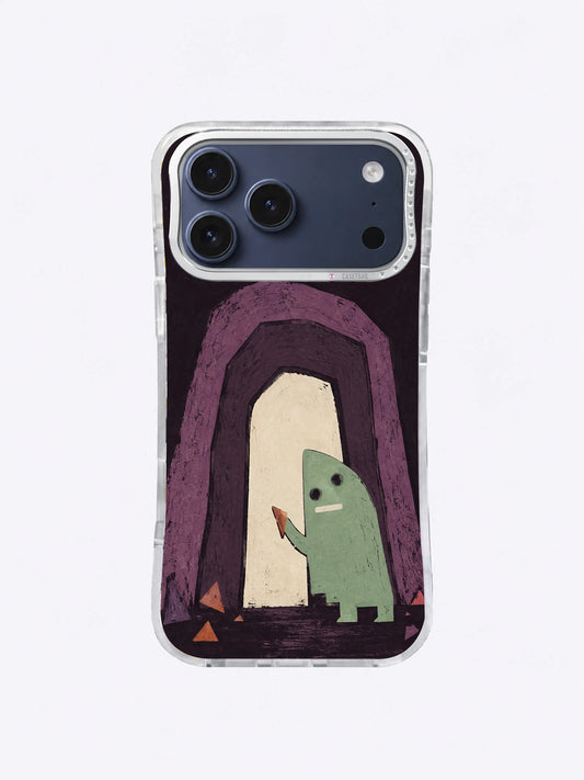 The Door Beneath the Racket mint guide artwork on an iPhone case