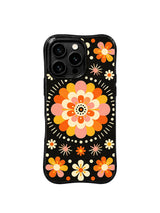 Radiant Retro Bloom pattern iPhone 15 Pro case