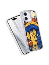 Angled view of The Rain Hush Keepers iPhone 17 case