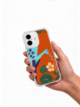 Rain Saved for Later iPhone 16 case held in hand