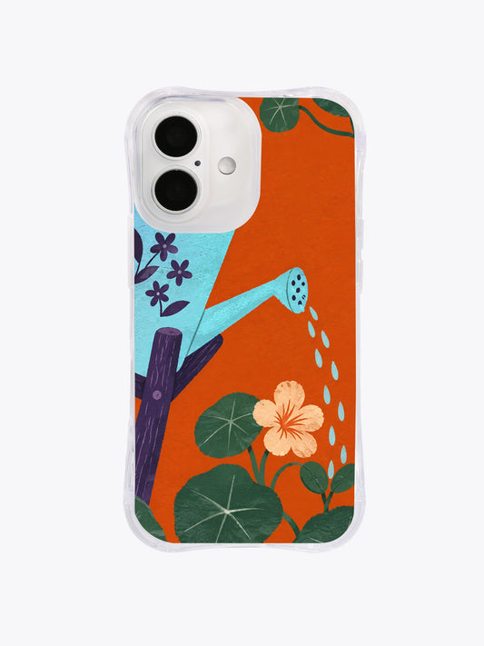 Rain Saved for Later watering can iPhone 16 case by Elowen Bramble