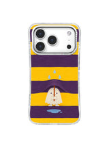 Chalk Shelter Smile artwork on iPhone 17 Pro case