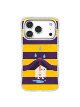 Purple Canopy Pause artwork on iPhone 17 Pro case