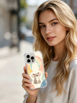 Rainbow Bay Koala iPhone 14 Pro case product presentation