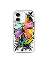 Rainbow Lily Flourish colorful floral iPhone 17 case