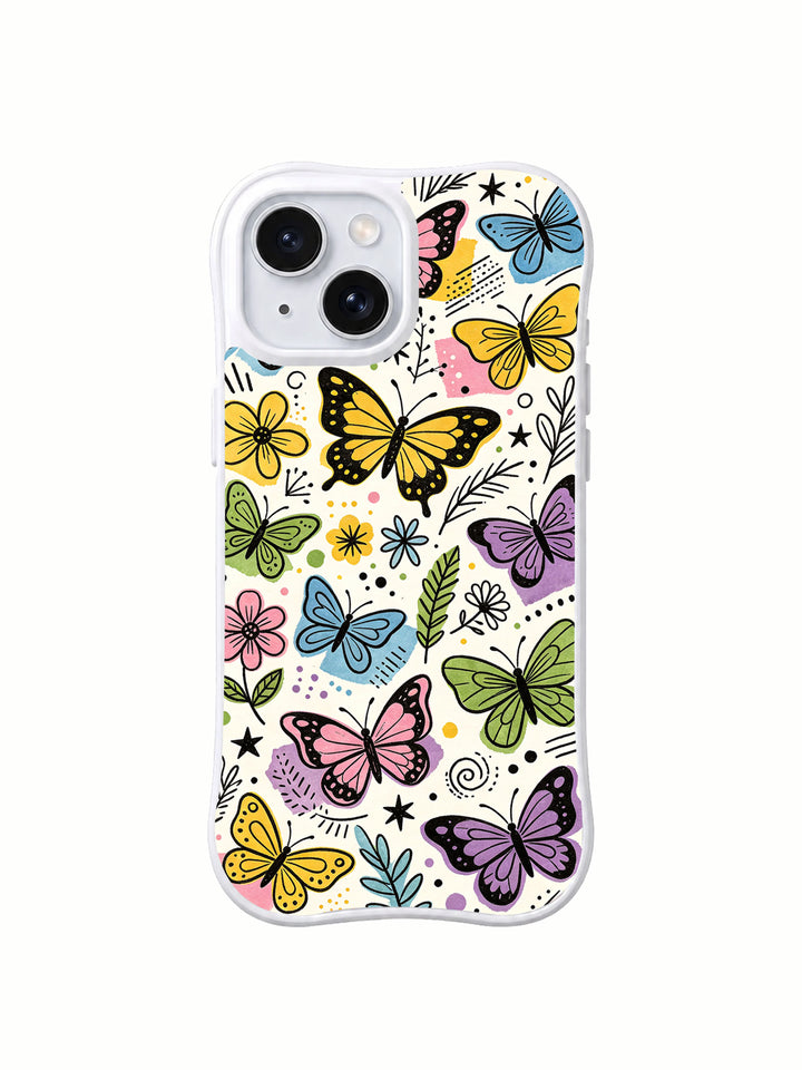 Rainbow Butterfly Forest iPhone 14 Case