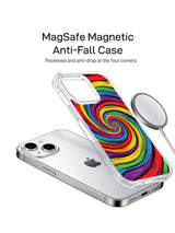Rainbow Energy Wave iPhone 15 Plus case product view 3