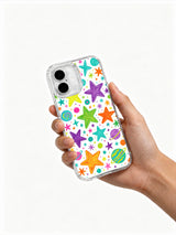 Product or handheld view of the Rainbow Galaxy Playground case